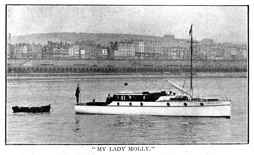 Harry Preston's motor-yacht, My Lady Molly, later modified with armour plate for mind sweeping duties in the First World War