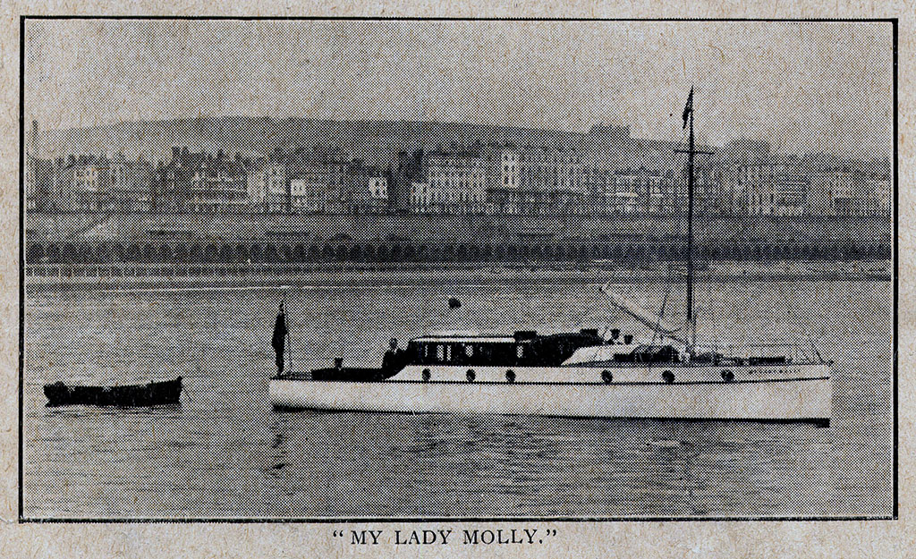 Harry's motor yacht "My Lady Molly" off Brighton's south coast